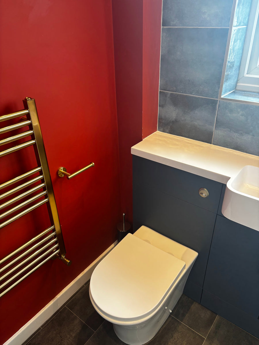 Bold red refit — Preston Plumbing Services
