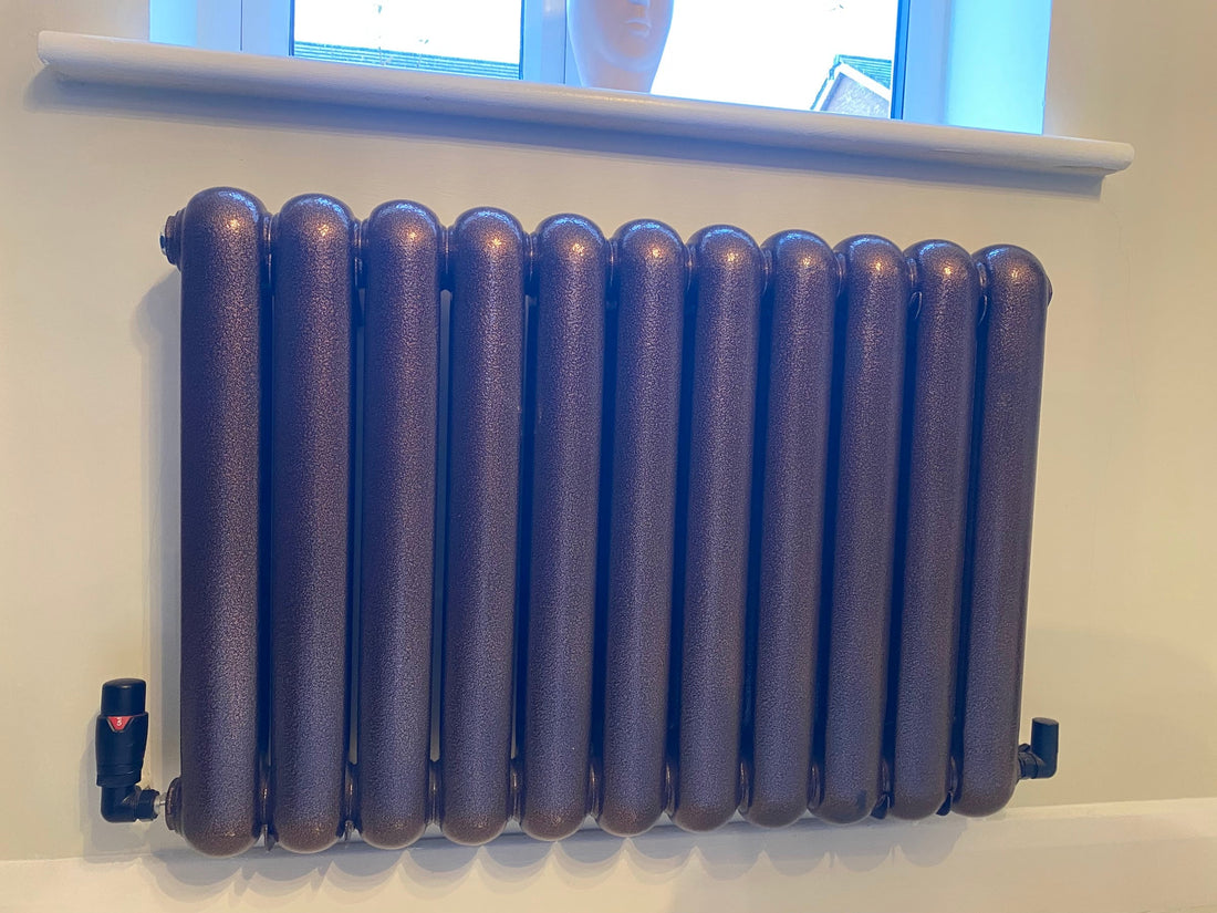 Column radiator fitted in Preston home