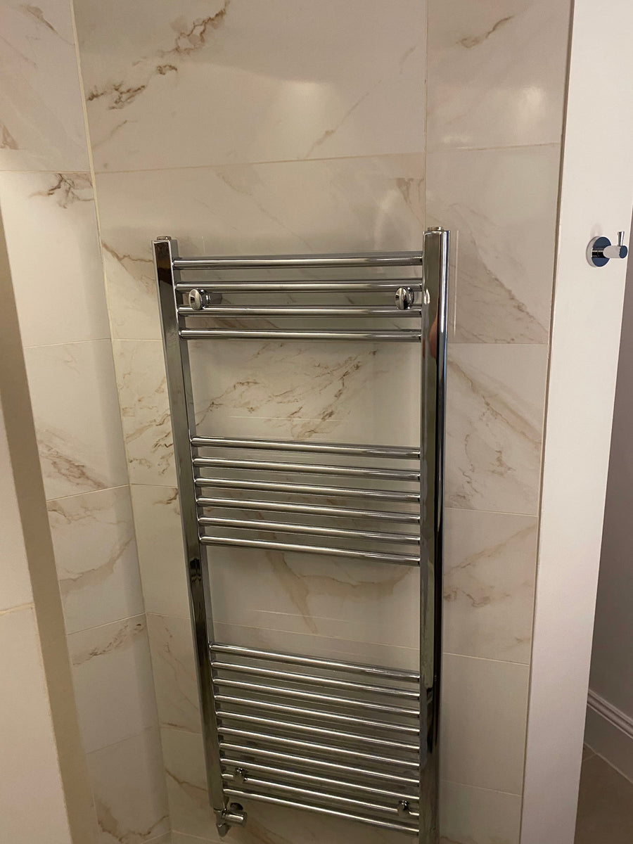Chrome towel rail — Preston Plumbing Services